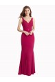 Long Sleeveless Soft Chiffon Red Mermaid Prom Dress / Bridesmaid Dress Colchester