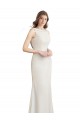 Long Sleeveless Soft Chiffon & Satin Mermaid Bridesmaid Dress Colchester