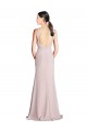 Long Sleeveless Soft Chiffon Halter Neck Sheath Bridesmaid Dress Colchester