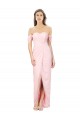 Sleeveless Soft Chiffon Pink A-Line High Low Bridesmaid Dress Colchester