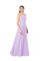 Long Sleeveless Soft Chiffon Lilac Sheath Formal Evening Gown / Bridesmaid Dress Colchester