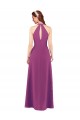 Long Sleeveless Soft Chiffon Wild Berry Sheath Bridesmaid Dress Colchester