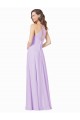 Long Sleeveless Soft Chiffon Lilac A-Line Bridesmaid Gown Colchester