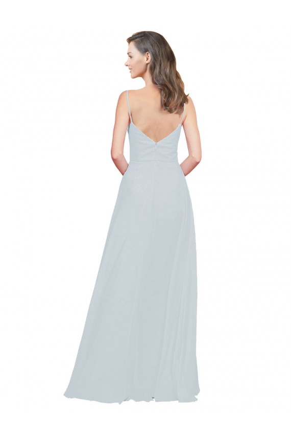 Long Sleeveless Soft Chiffon Frost A-Line Bridesmaid Dress Colchester