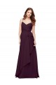 Long Sleeveless Soft Chiffon Grape A-Line Bridesmaid Dress / Formal Dress Colchester
