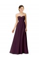 Long Sleeveless Chiffon Grape Sweetheart A-Line Bridesmaid Dress / Evening Dress Colchester