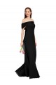 Long Sleeveless Soft Chiffon Black Mermaid Prom Dress / Bridesmaid Dress Colchester
