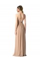 Long Sleeveless Soft Chiffon Red A-Line Bridesmaid Dress / Formal Dress Colchester