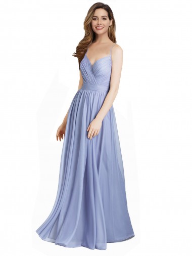 Long Sleeveless Chiffon & Lace A-Line Bridesmaid Dress / Evening Dress Colchester