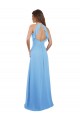Long Sleeveless Chiffon Periwinkle A-Line Bridesmaid Dress / Evening Dress Colchester