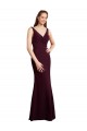 Long Sleeveless Soft Chiffon Burgundy Gold Mermaid Bridesmaid Dress Colchester