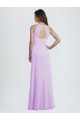 Long Sleeveless Soft Chiffon Lilac A-Line Bridesmaid Dress / Formal Dress Colchester