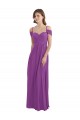 Long Cold Shoulder Soft Chiffon Dahlia A-Line Bridesmaid Dress Colchester