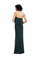 Long Sleeveless Soft Chiffon Black Sweetheart Sheath Bridesmaid Dress Colchester
