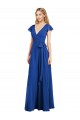 Long Flutter Sleeves Lxue Chiffon Royal Blue A-Line Bridesmaid Dress Colchester
