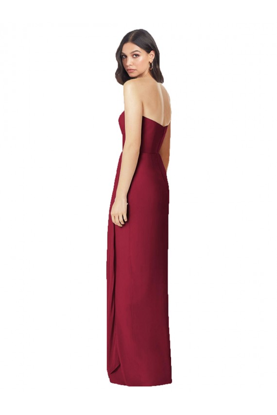 Long Sleeveless Soft Chiffon Olive Green Trumpet Bridesmaid Dress Colchester