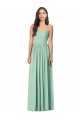 Long Sleeveless Soft Chiffon Mint Green Sweetheart Trumpet Bridesmaid Dress Colchester