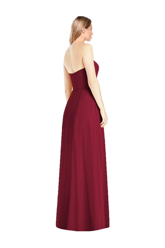 Long Sleeveless Soft Chiffon Hot Pink Trumpet Semi Formal Evening Dress / Bridesmaid Dress Colchester