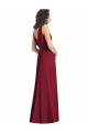 Long Sleeveless Chiffon Hunter A-Line Wedding Party Dress Colchester