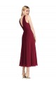 Tea length Sleeveless Soft Chiffon Lilac A-Line Prom Dress / Bridesmaid Dress Colchester