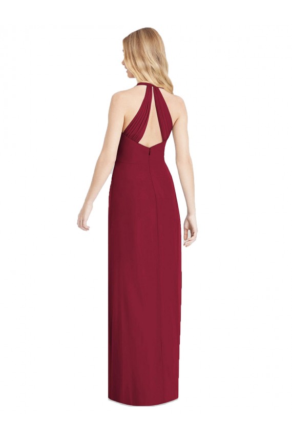 Long Sleeveless Soft Chiffon Desert Rose Trumpet Formal Evening Gown / Bridesmaid Dress Colchester