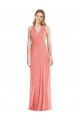 Long Sleeveless Soft Chiffon Desert Rose Trumpet Formal Evening Gown / Bridesmaid Dress Colchester