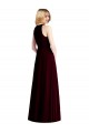 Long Sleeveless Soft Chiffon Light Sky Blue Trumpet Semi Formal Evening Dress / Bridesmaid Dress Colchester