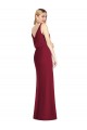 Long Sleeveless Soft Chiffon Dusty Pink Mermaid Bridesmaid Dress Colchester