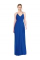Long Sleeveless Soft Chiffon Royal Blue A-Line Formal Dress / Bridesmaid Dress Colchester