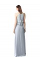 Long Sleeveless Soft Chiffon Light Sky Blue A-Line Bridesmaid Dresses Colchester