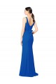 Long Sleeveless Chiffon Royal Blue Sheath Bridesmaid Dress / Evening Dress Colchester