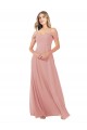 Long Sleeveless Soft Chiffon Bliss Pink A-Line Bridal Party Dress Colchester
