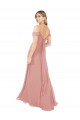Long Sleeveless Soft Chiffon Bliss Pink A-Line Bridal Party Dress Colchester