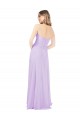 Long Floor Length Sleeveless Chiffon Lilac A-Line Bridesmaid Dress Colchester