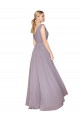 Long Sleeveless Soft Chiffon Dusty Rose A-Line Formal Evening Gown / Prom Dress / Bridesmaid Dress Colchester