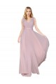 Long Sleeveless Soft Chiffon Primrose A-Line Formal Evening Gown / Prom Dress / Bridesmaid Dress Colchester
