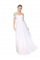 Long Sleeveless Soft Chiffon White A-Line Formal Evening Gown / Prom Dress / Bridesmaid Dress Colchester