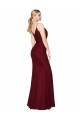 Long Sleeveless Soft Chiffon Burgundy Mermaid Formal Evening Gown / Prom Dress / Bridesmaid Dress Colchester