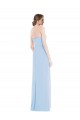 Long Sleeveless Soft Chiffon Light Sky Blue Sweetheart A-Line Evening Dresses Colchester