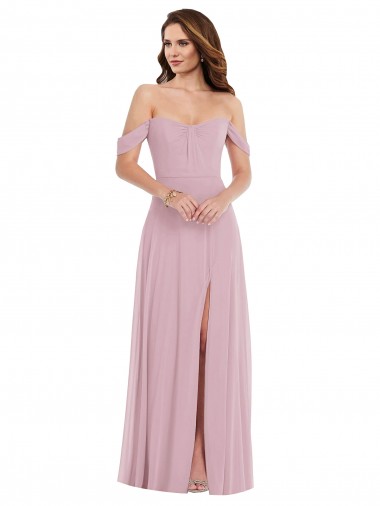 Long Sleeveless Soft Chiffon Primrose A-Line Black Tie Evening Gown / Bridesmaid Dress Colchester