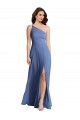 Long Sleeveless Soft Chiffon Windsor Blue A-Line Formal Evening Gown / Bridesmaid Dress Colchester