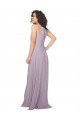Long Sleeveless Chiffon Pink Glow A-Line Bridesmaid Dress / Evening Dress Colchester