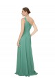 Long Sleeveless Soft Chiffon Icelandic Silver A-Line Bridesmaid Dress Colchester