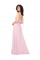 Long Sleeveless Soft Chiffon Barely Pink A-Line Bridesmaid Dress Colchester