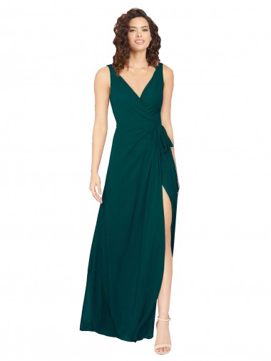 Long Sleeveless Chiffon Hunter A-Line Evening Gowns / Bridesmaid Dresses Colchester