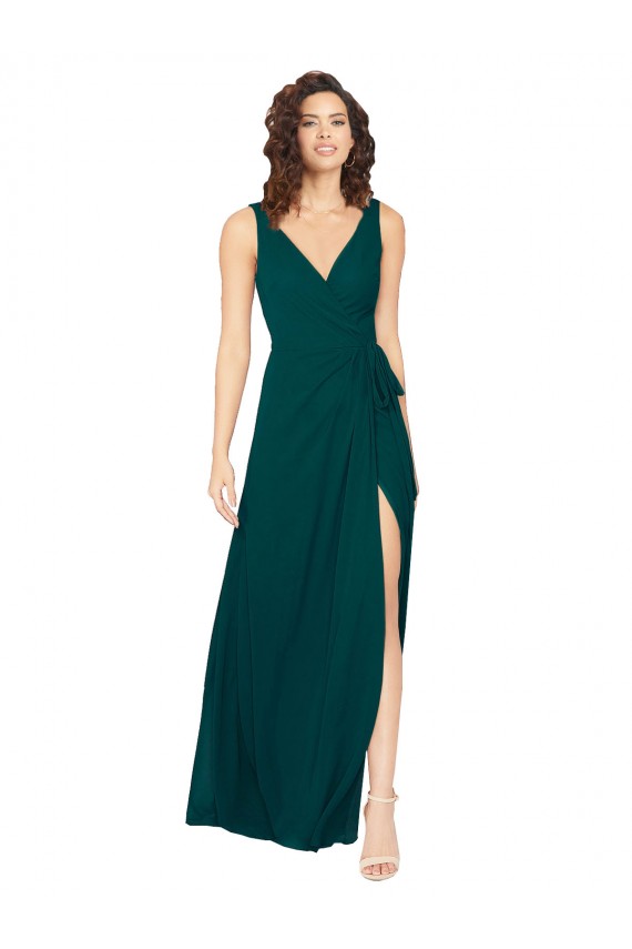 Long Sleeveless Chiffon Hunter A-Line Evening Gowns / Bridesmaid Dresses Colchester
