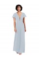 Long Cap Sleeves Soft Chiffon Sea Glass A-Line Bridesmaid Dress / Formal Dress Colchester