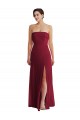 Long Sleeveless Soft Chiffon Burgundy A-Line Formal Evening Gown / Bridesmaid Dress Colchester