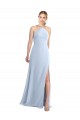 Long Sleeveless Chiffon Light Sky Blue A-Line Bridesmaid Dress / Evening Dress Colchester