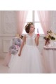 Long Sleeveless Tulle & Lace Ivory Ball Gown Little Flower Girl Dresses Colchester